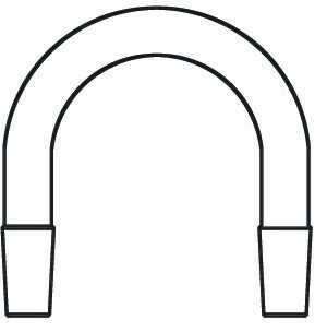 Glass Drying Tube U-shape Adapter with Standard Taper Joint - Scienmart