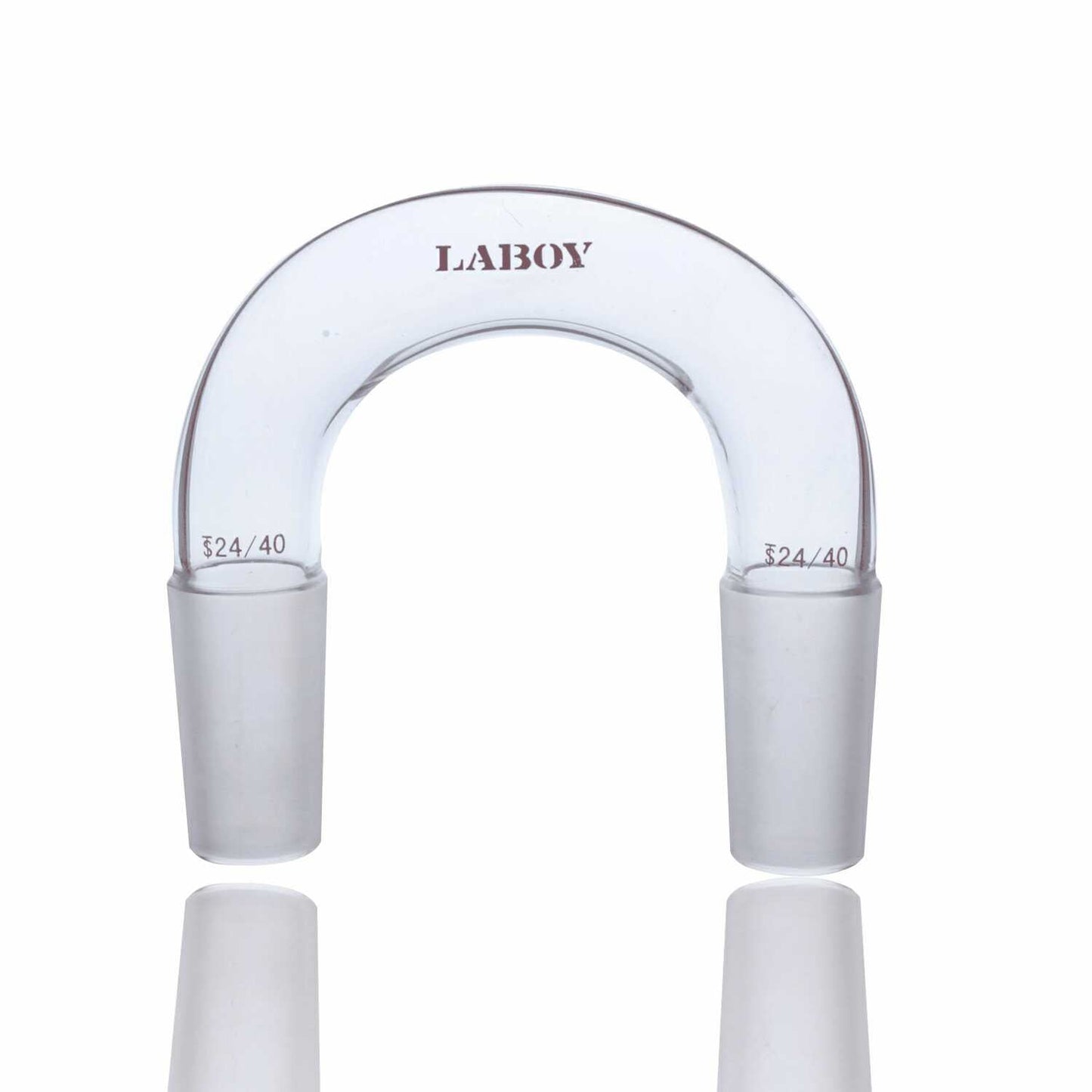 Glass Drying Tube U-Shape Adapter With 24/40 Taper Joint
