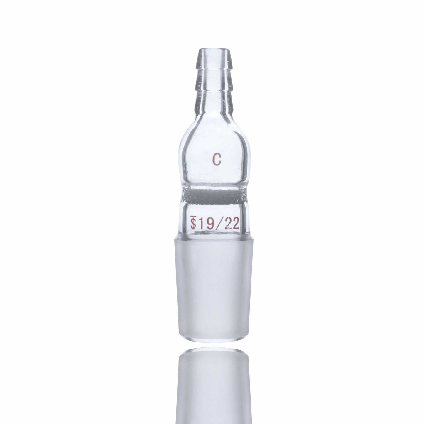 Glass Vacuum Inlet Adapter Straight With Inner joint and Fritted Disc - Scienmart
