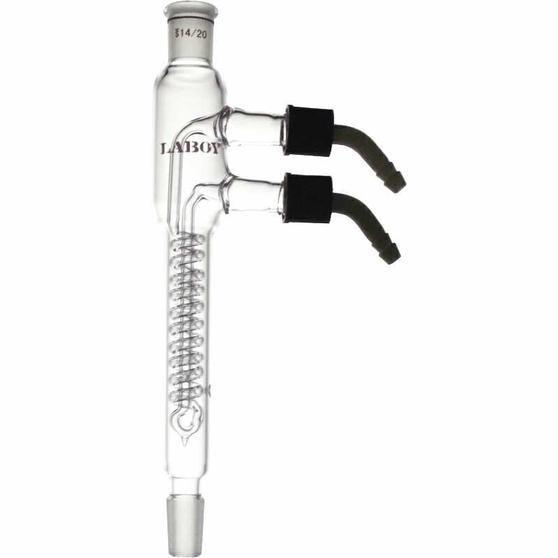 Glass Reflux Condenser With Taper Joints and Removable Hose Connections - Scienmart