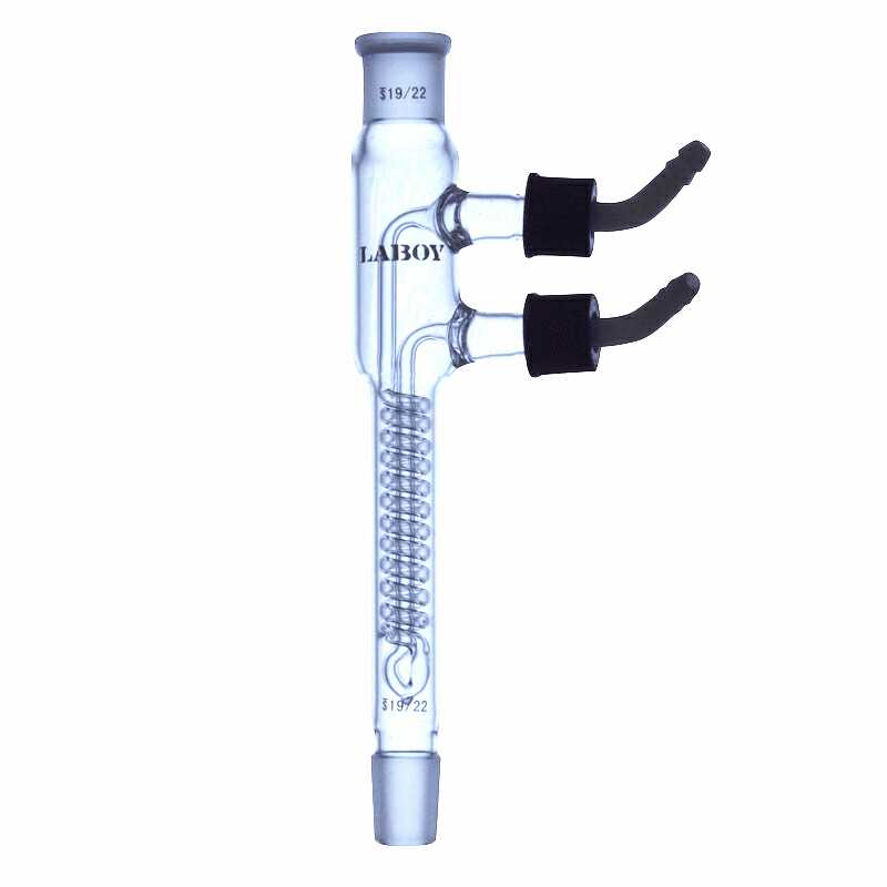 Glass Reflux Condenser With Taper Joints and Removable Hose Connections - Scienmart