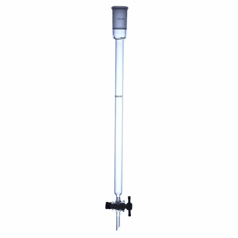 Glass Chromatography Column With PTFE Stopcock and Taper Joint - Scienmart
