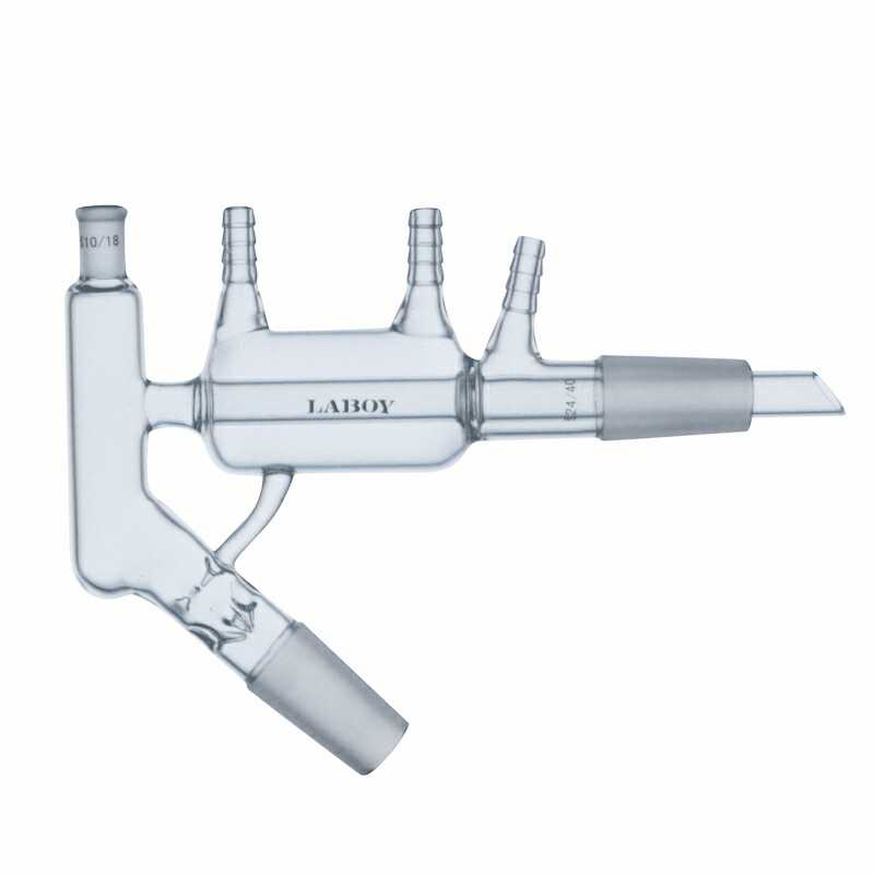 Glass Distillation Head Short Path With Vigreux and Joints - Scienmart