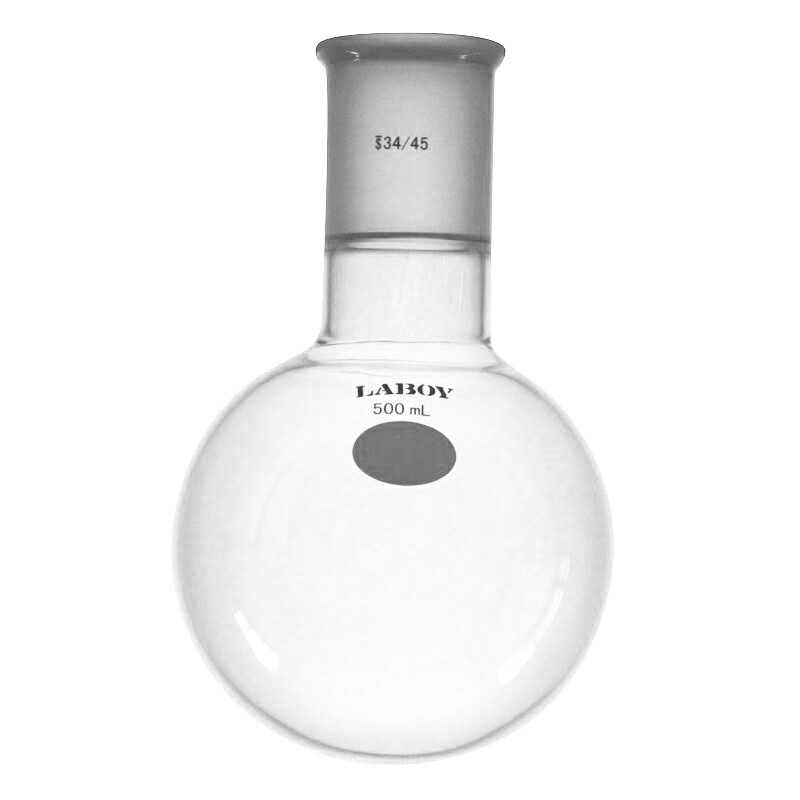 Glass Round Bottom Boiling Flask Single Neck With Standard Taper Joint - Scienmart