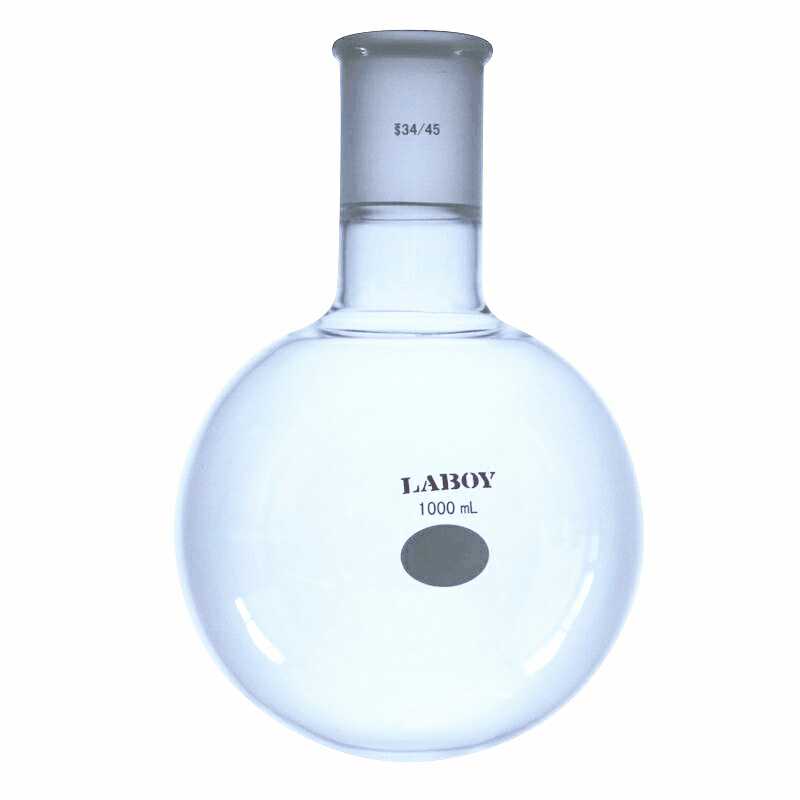 Glass Round Bottom Boiling Flask Single Neck With Standard Taper Joint - Scienmart