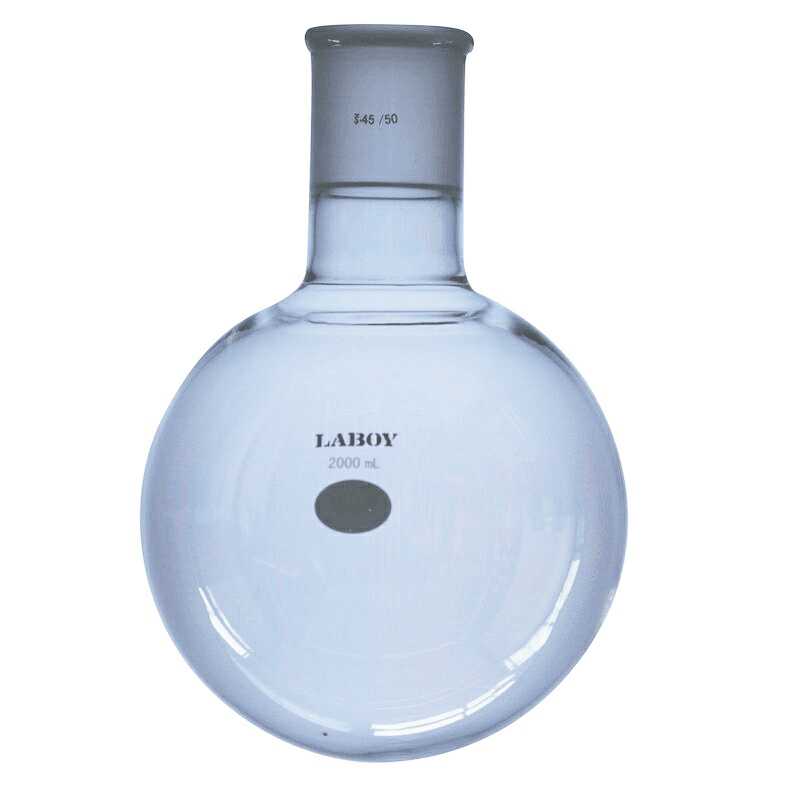 Glass Round Bottom Boiling Flask Single Neck With Standard Taper Joint - Scienmart