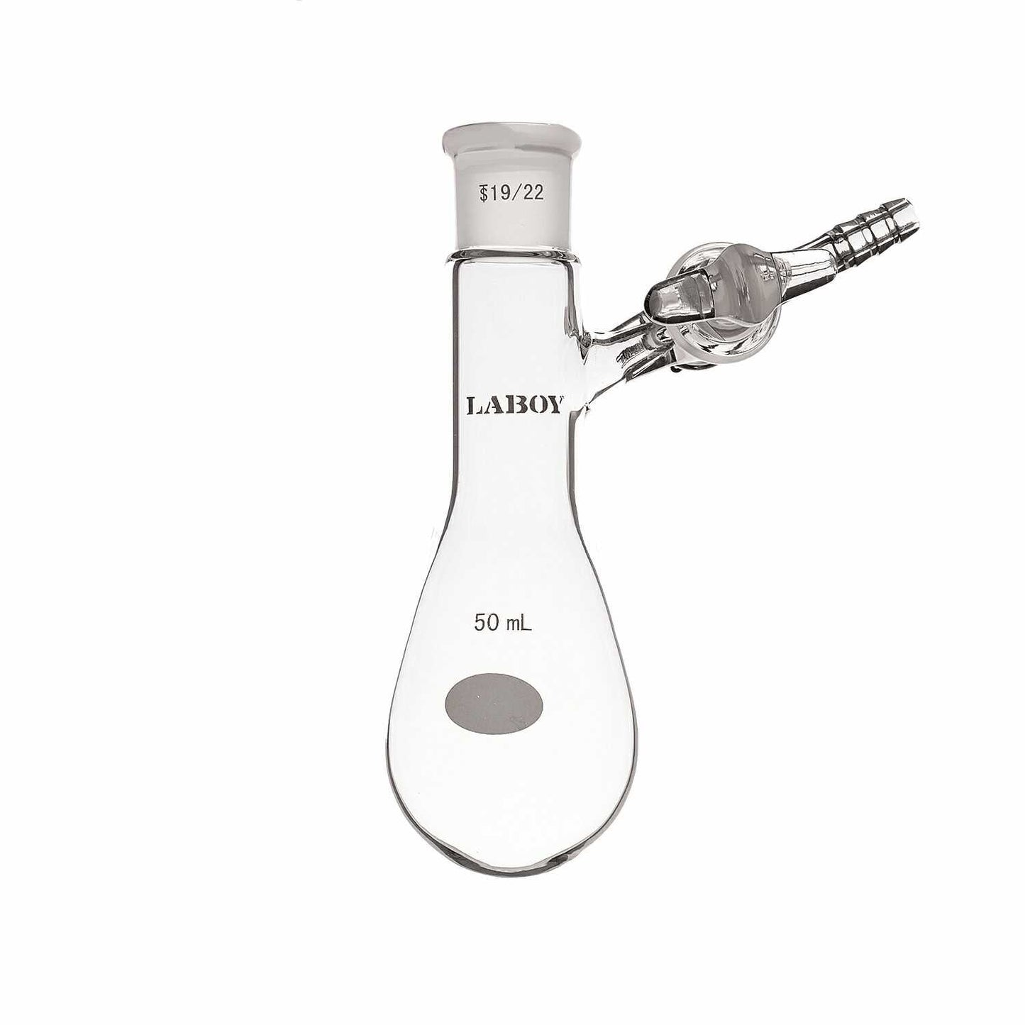 Glass Schlenk Flask with Standard Taper joint and Side Arm of PTFE Stopcock,Glass Stopcock,High Vacuum Valve