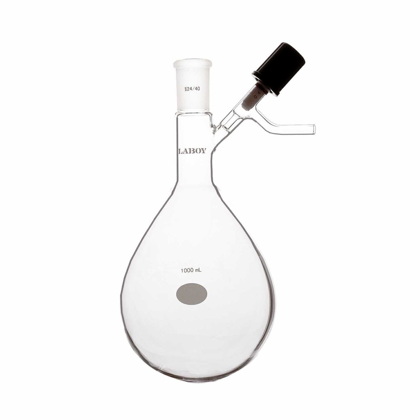 Glass Schlenk Flask with Standard Taper joint and Side Arm of PTFE Stopcock,Glass Stopcock,High Vacuum Valve