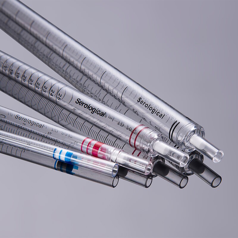 Plastic Disposable Serological Pipette Burette Sterile 1ml Lot of 50pcs - Scienmart