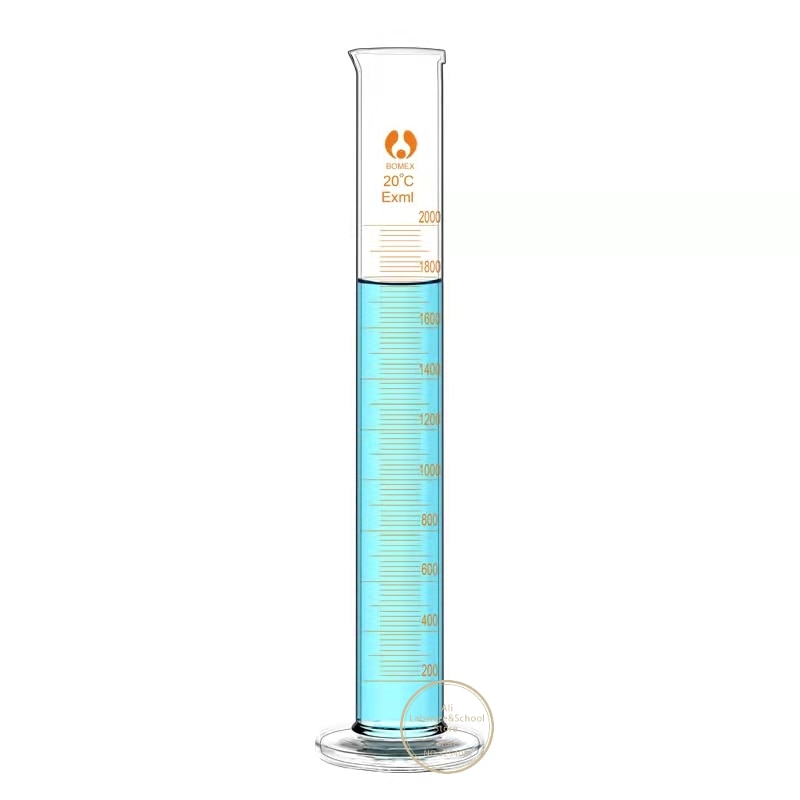 Graduated Measuring Glass Cylinder with Graduation for Chemistry Laboratory Experiments 10ml-1000ml - Scienmart