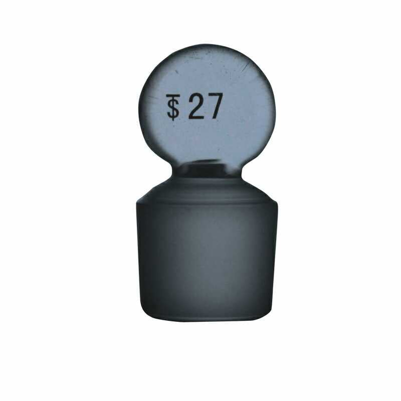 Pennyhead Solid Glass Stopper For #27 Outer Joint