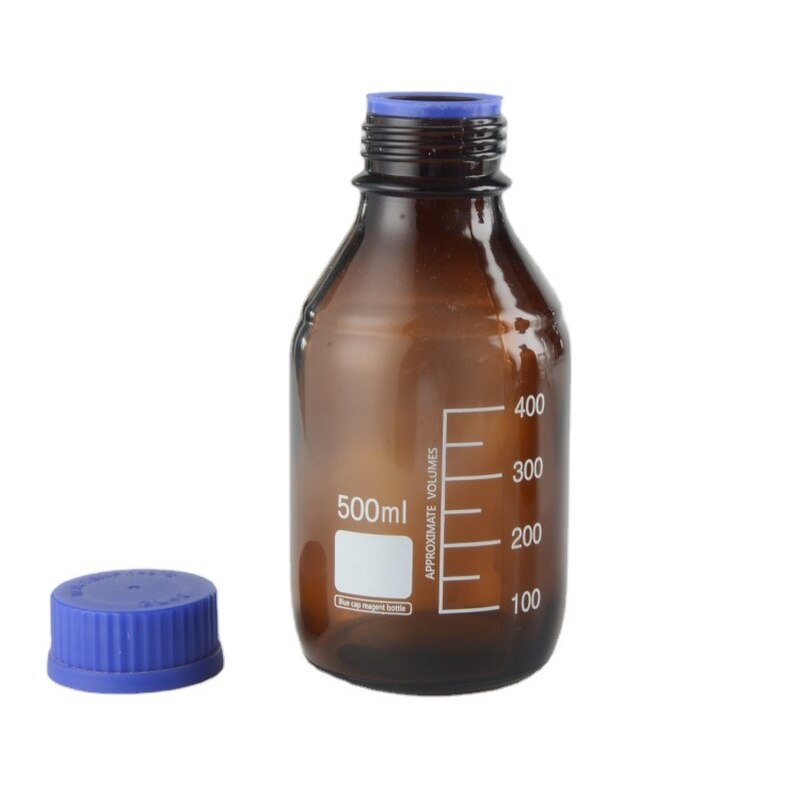 Laboratory High-quality 50ml 100ml 250ml 500ml 1000ml Glass Reagent Bottle Brown Screw Glass Reagent Bottle - Scienmart