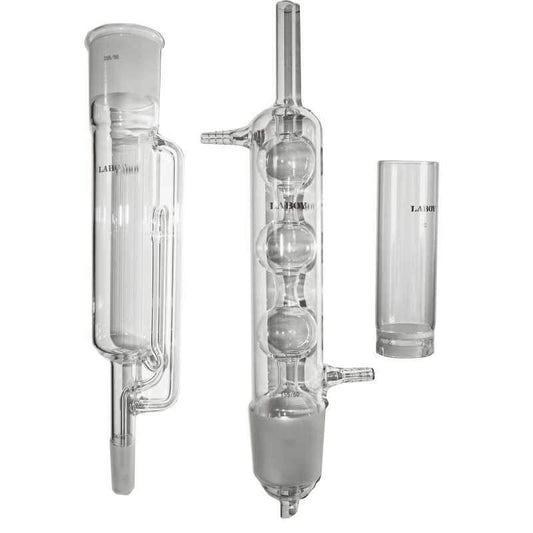 Soxhlet Extraction Apparatus Set 55/50   Lab Glassware Distilling Apparatus - Scienmart