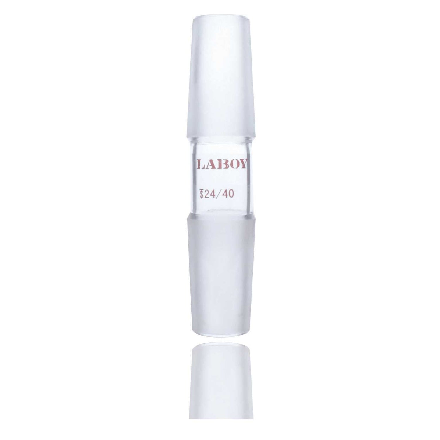Glass Connecting Adapter Straight With Two Male Joints - Scienmart