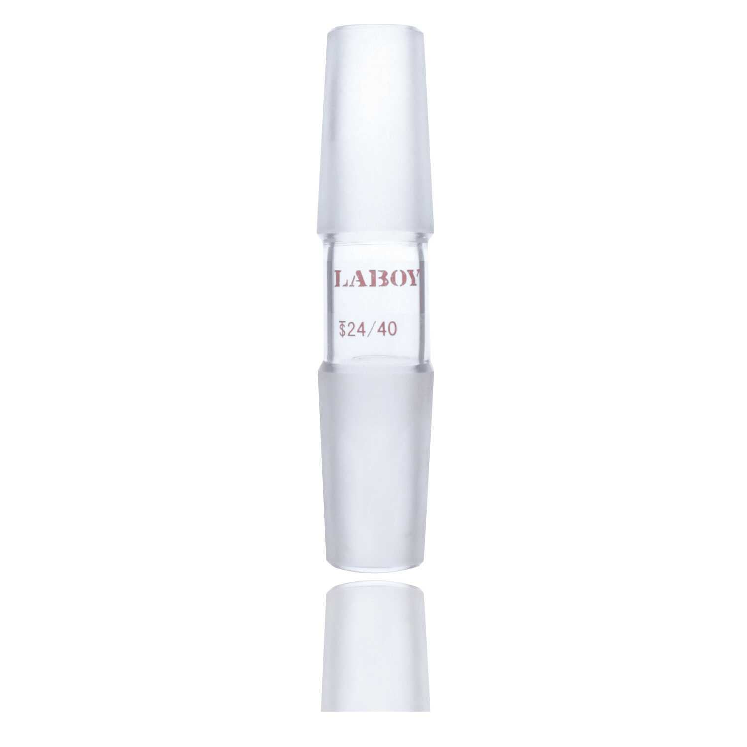 Glass Connecting Adapter Straight With Two Male Joints - Scienmart