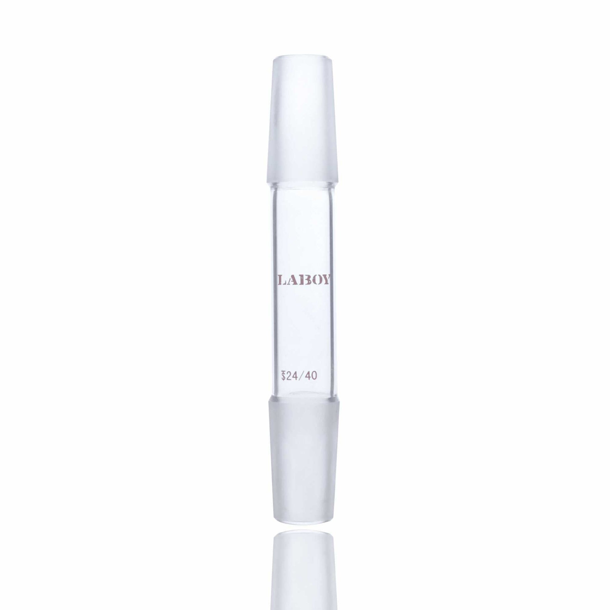 Glass Connecting Adapter Straight With Two Male Joints - Scienmart