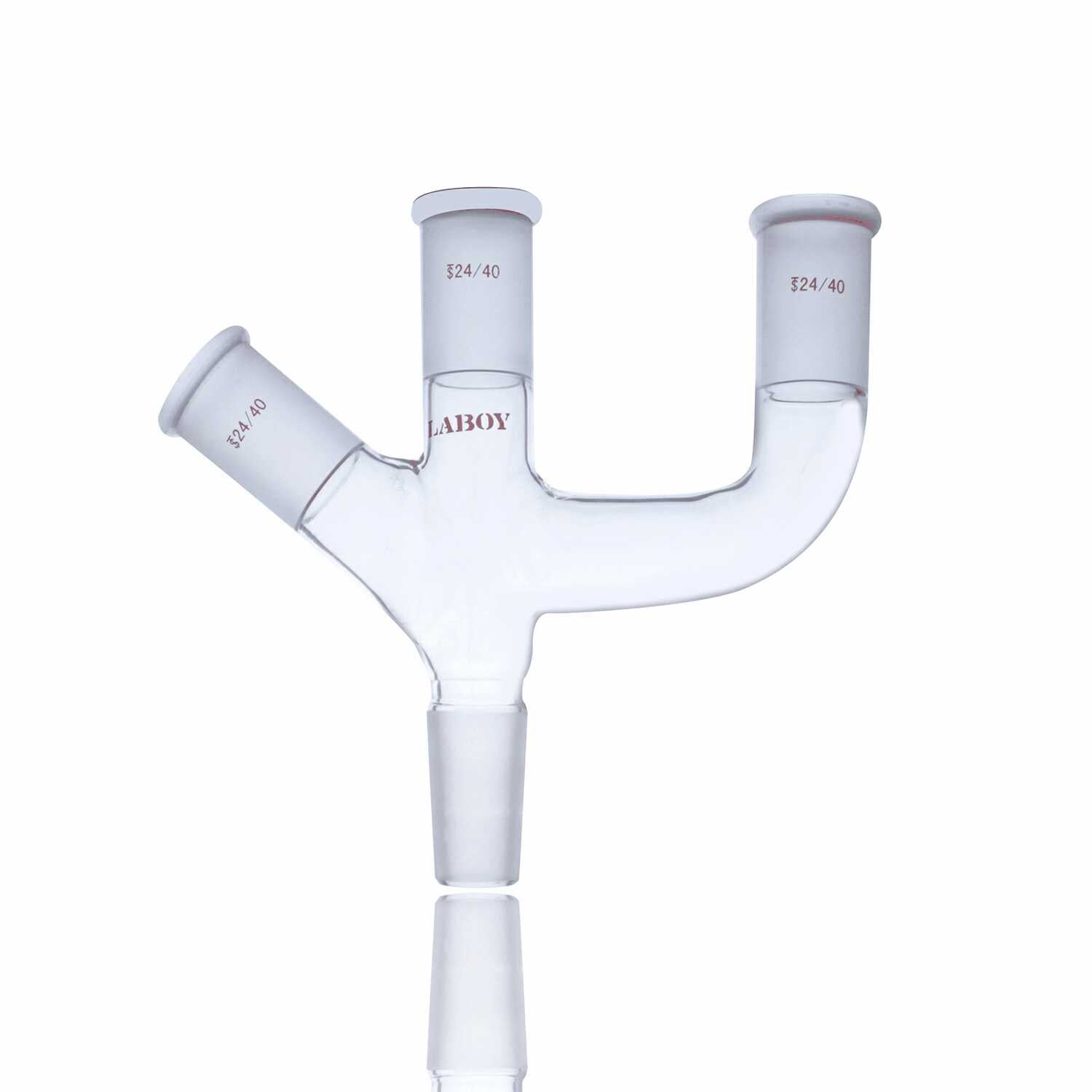 Laboy Glass Four-way Claisen Distillation Adapters with Standard Taper ...