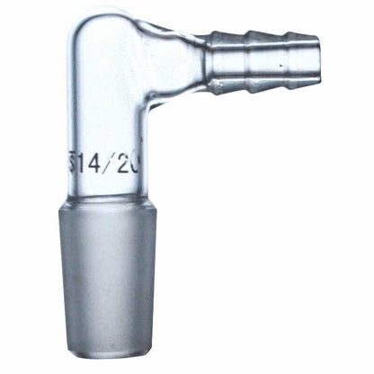 Glass Inlet Adapter With Inner Joints & Bent Hose Connector - Scienmart
