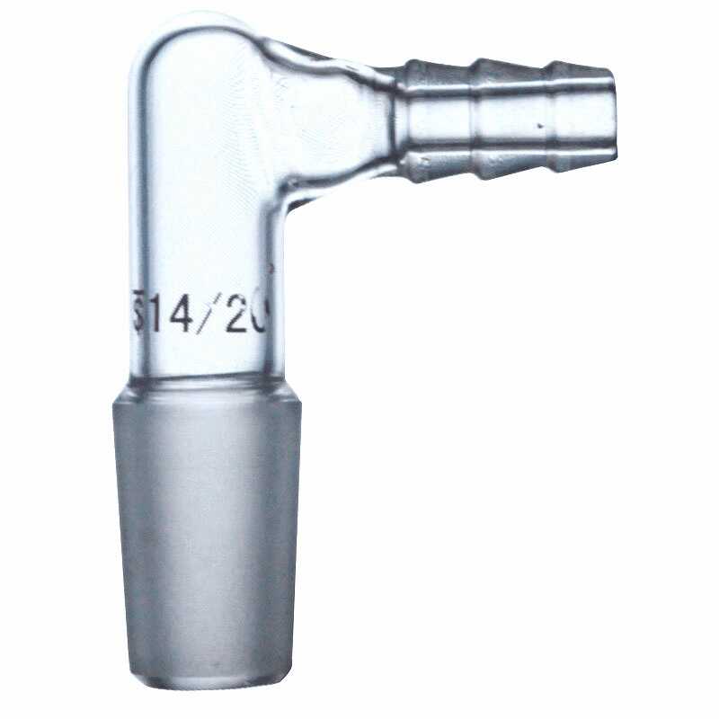 Glass Inlet Adapter With Inner Joints & Bent Hose Connector - Scienmart