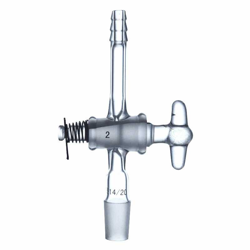 Flow-Control Adapter Straight With Glass Stopcock&Standard Inner Joint - Scienmart