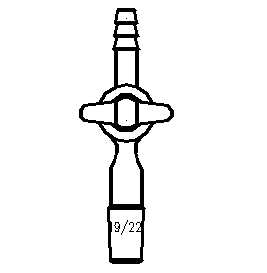 Flow-Control Adapter Straight With Glass Stopcock&Standard Inner Joint - Scienmart
