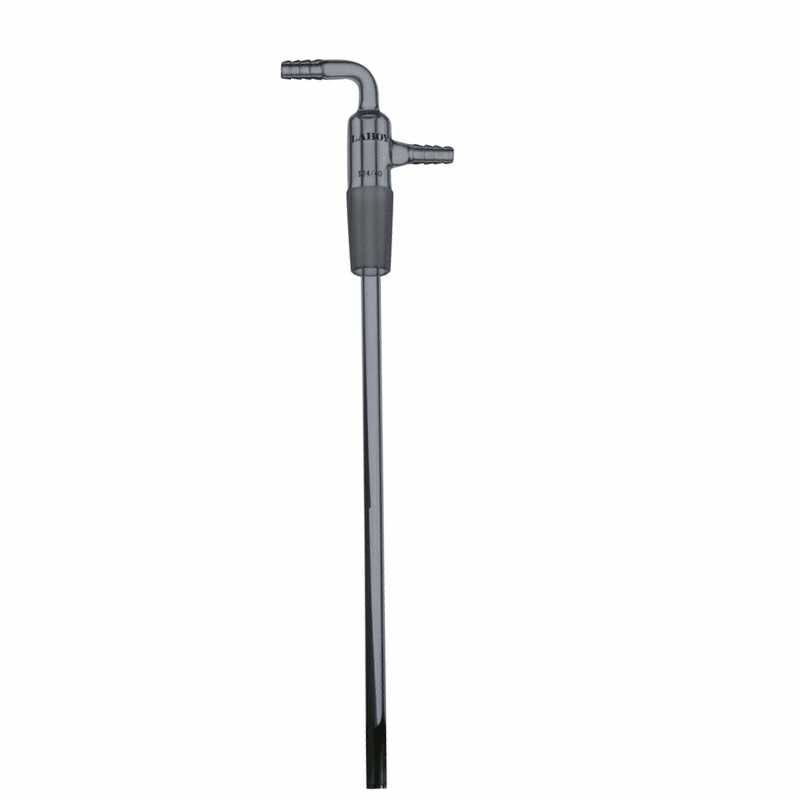 Glass Inlet Adapter With Ground Joint and Hose Connections - Scienmart
