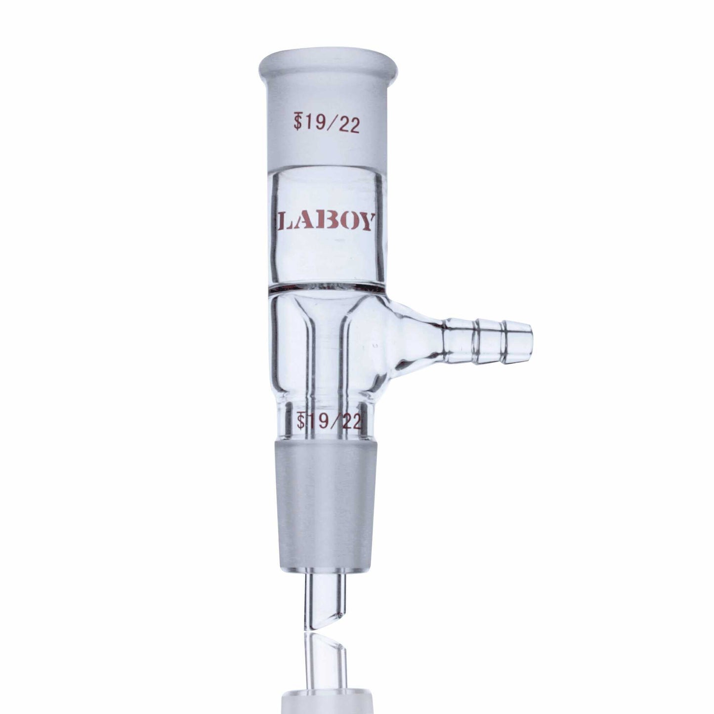 Glass Vacuum Take Off Vertical Adapter Short Stem With TaperJoints - Scienmart