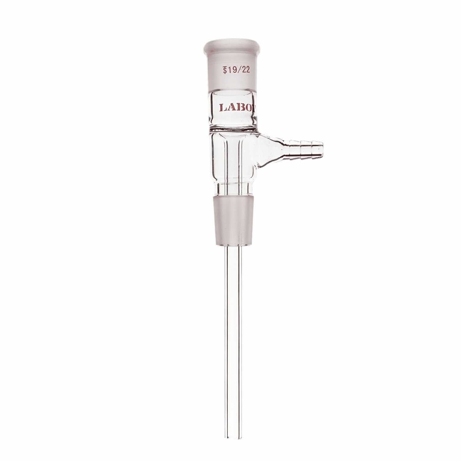 Glass Vacuum Take Off Vertical Adapter Long Stem With Taper Joints - Scienmart