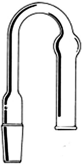 Glass Drying Tube U-shape Adapter with Standard Taper Joint and an Open End - Scienmart