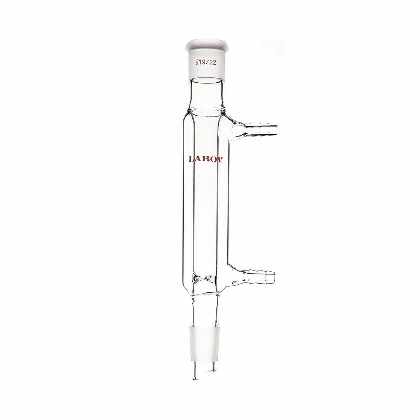 Glass Distillation Condenser Vacuum Jacketed with Taper Joints and Hose Connections - Scienmart