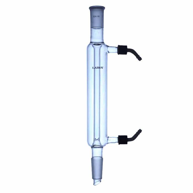 Glass Distillation Condenser Vacuum Jacketed with Taper Joints and Removable Connections - Scienmart