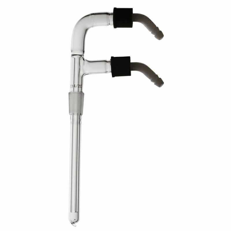 Glass Cold Finger Condenser with Standard Taper Joints and Hose Connection - Scienmart