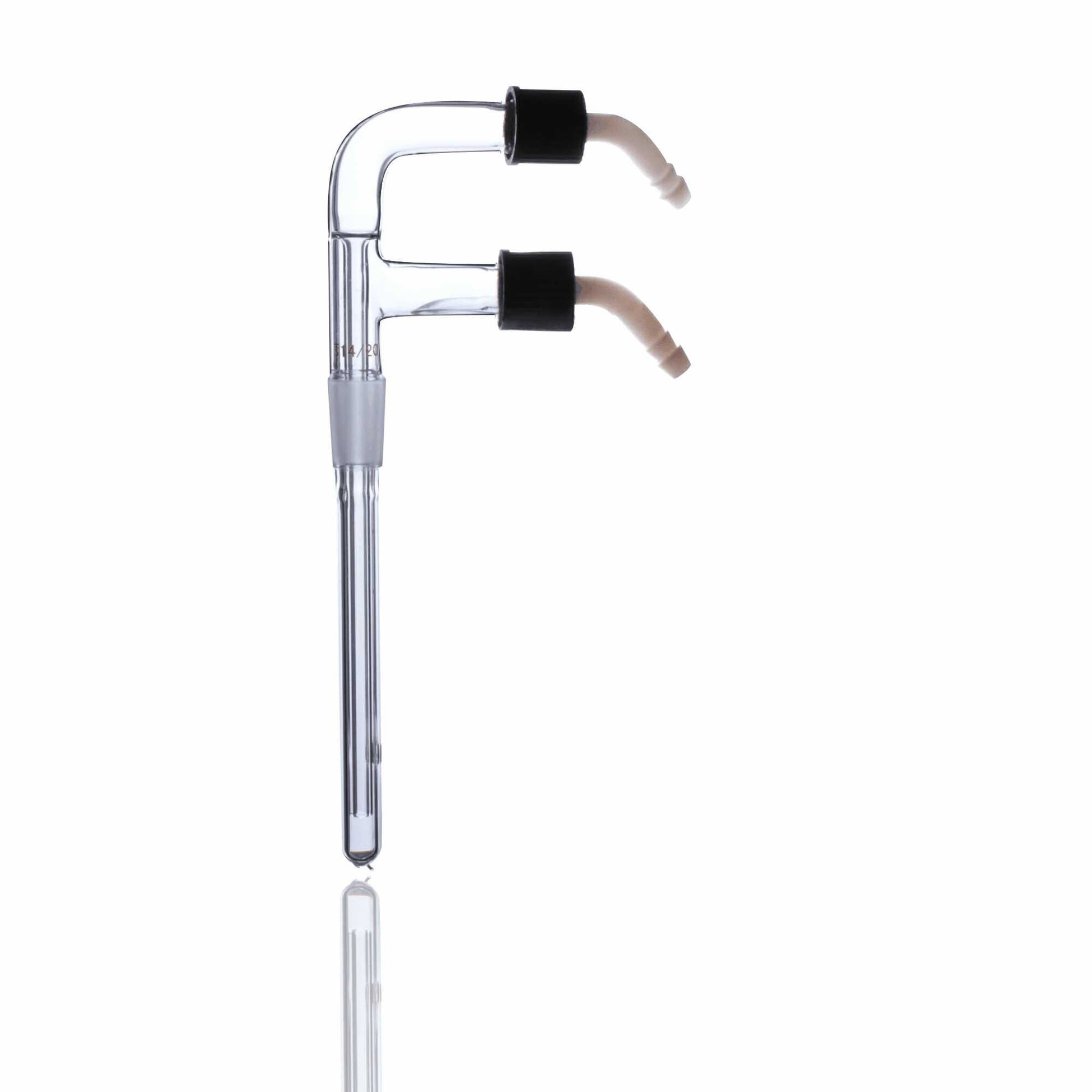 Glass Cold Finger Condenser with Standard Taper Joints and Removable Hose Connection - Scienmart