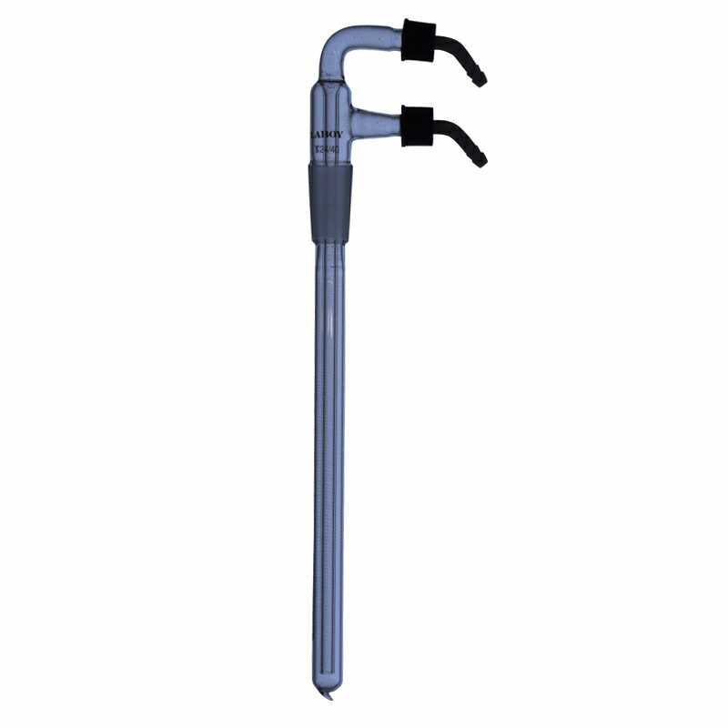 Glass Cold Finger Condenser with Standard Taper Joints and Removable Hose Connection - Scienmart