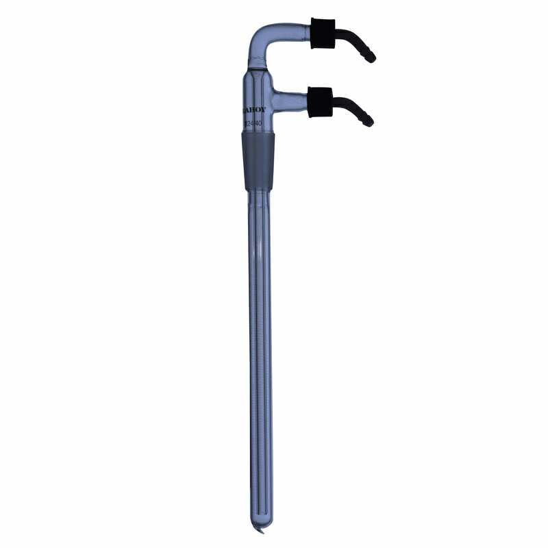 Glass Cold Finger Condenser with Standard Taper Joints and Removable Hose Connection - Scienmart