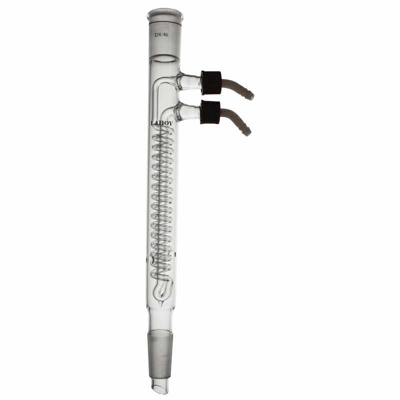 Glass Reflux Condenser With Taper Joints and Removable Hose Connections - Scienmart