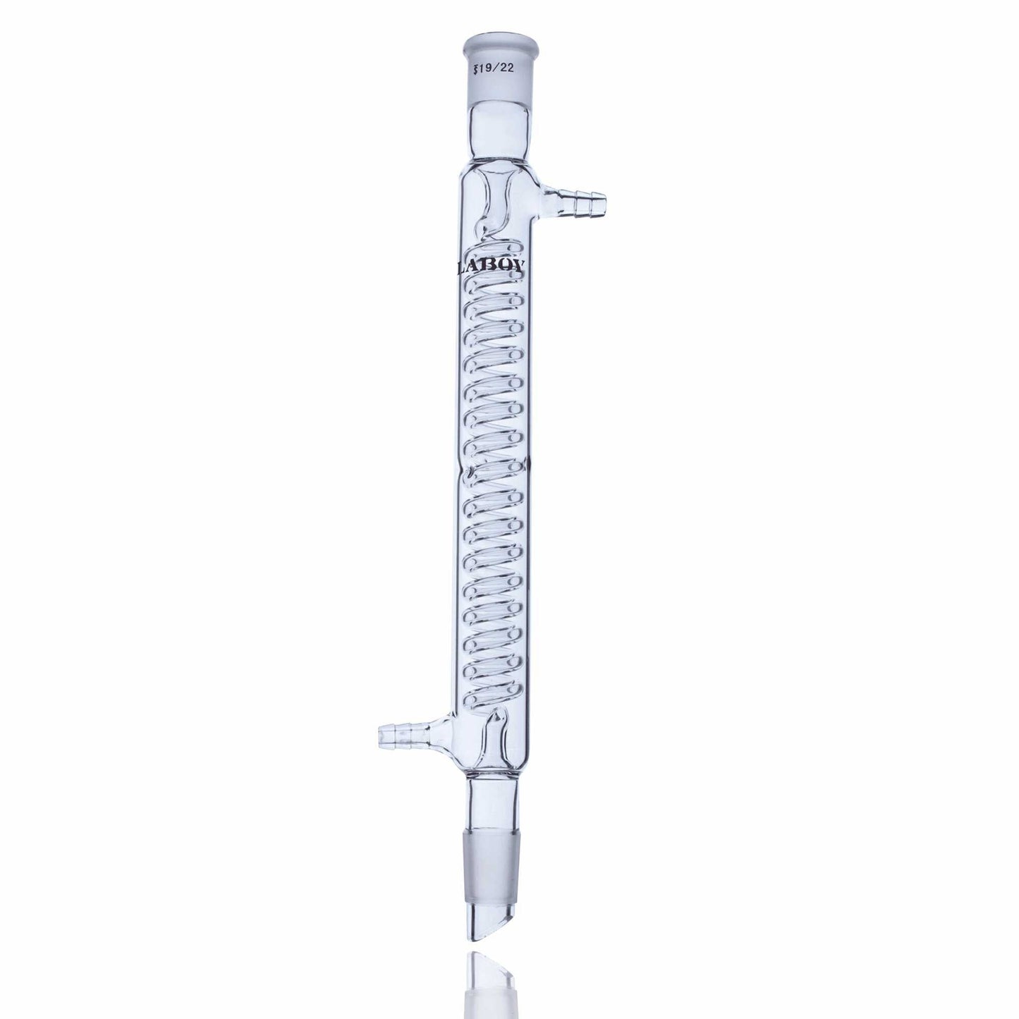 Glass Graham Condenser with Standard Taper Joint and Hose Connections - Scienmart