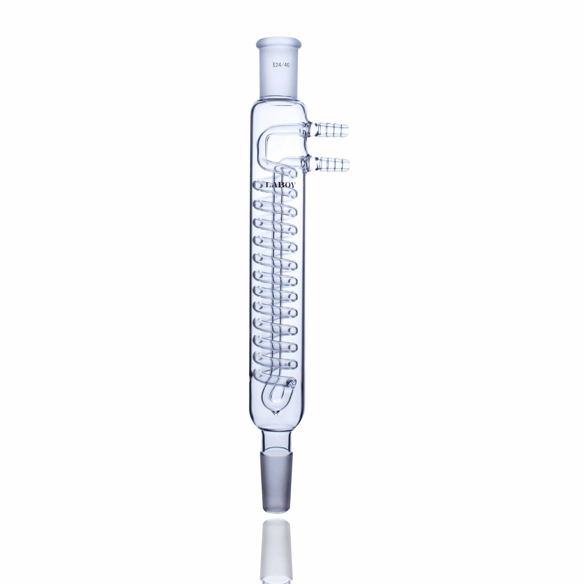Laboy Glass High-Capacity Reflux Condenser with 24/40 Joints and Glass ...
