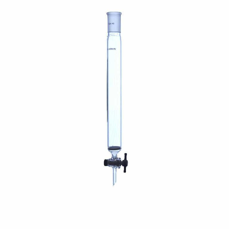 Glass Chromatography Column Fritted Disc With PTFE Stopcock and Taper Joint - Scienmart