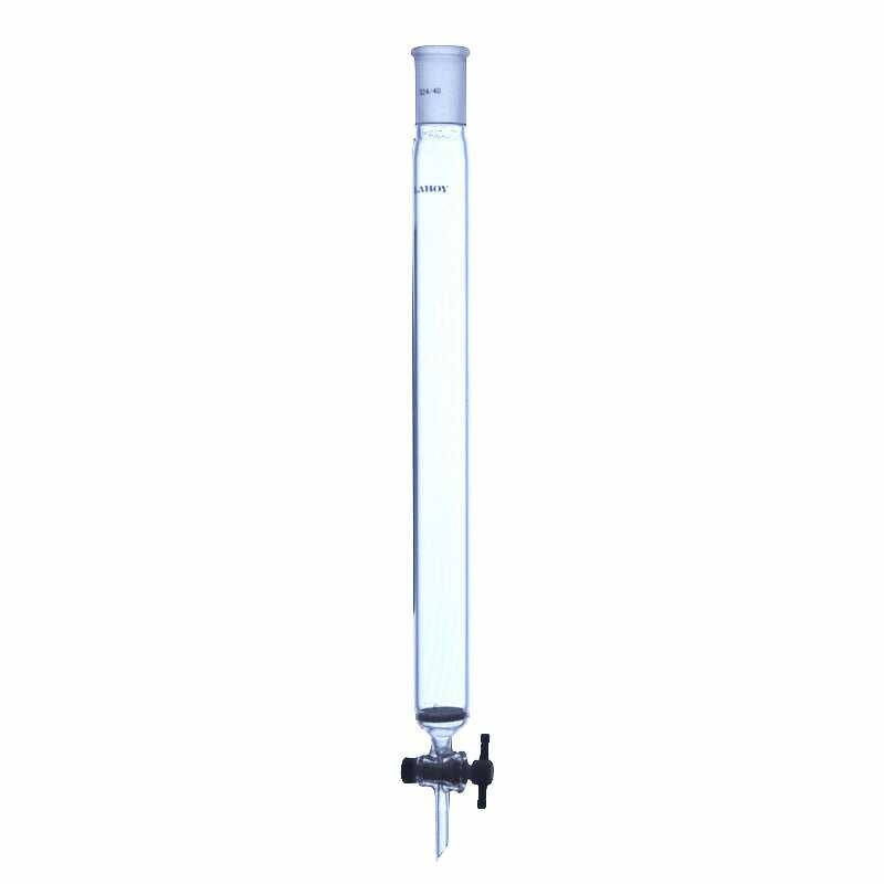 Glass Chromatography Column Fritted Disc With PTFE Stopcock and Taper Joint - Scienmart