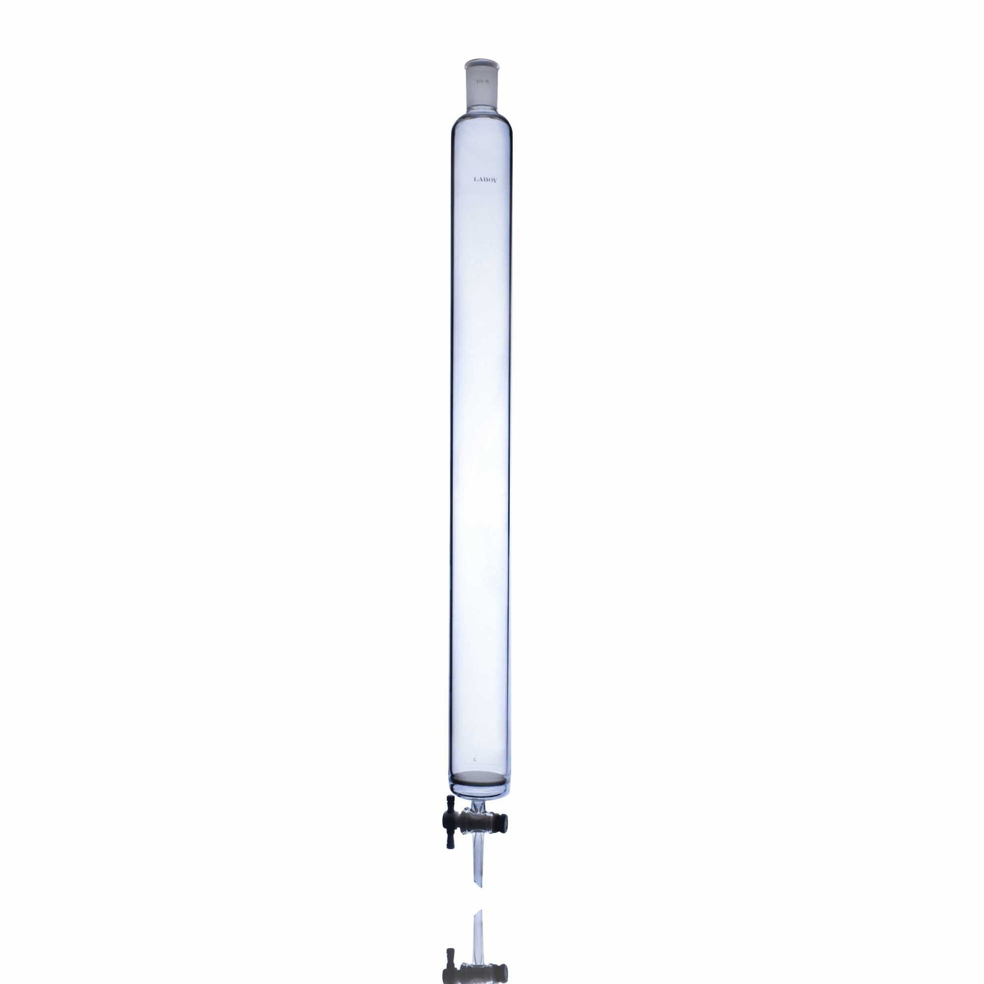 Glass Chromatography Column Fritted Disc With PTFE Stopcock and Taper Joint - Scienmart