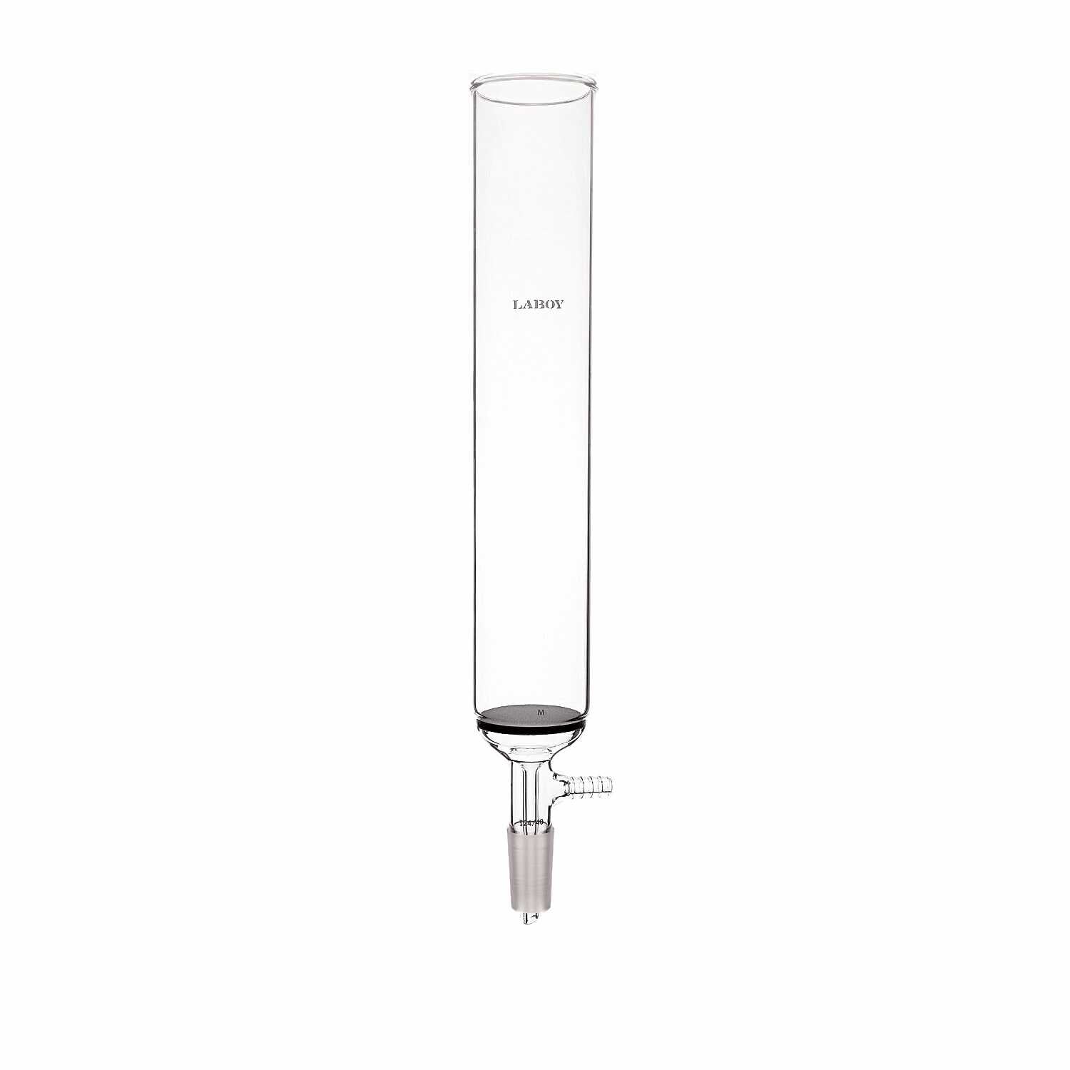 Glass Long Column Filter Funnel with Fritted Disc & 24/40 Joint | Laboy ...