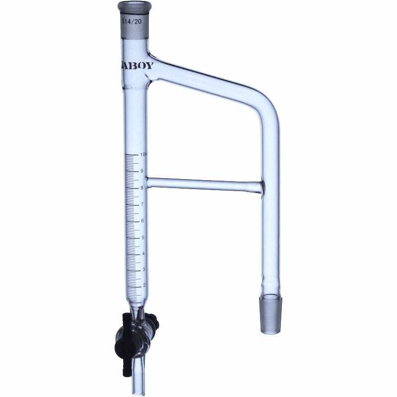 Glass Dean Stark Distillation Receiver Graduated With PTFE Stopcock - Scienmart