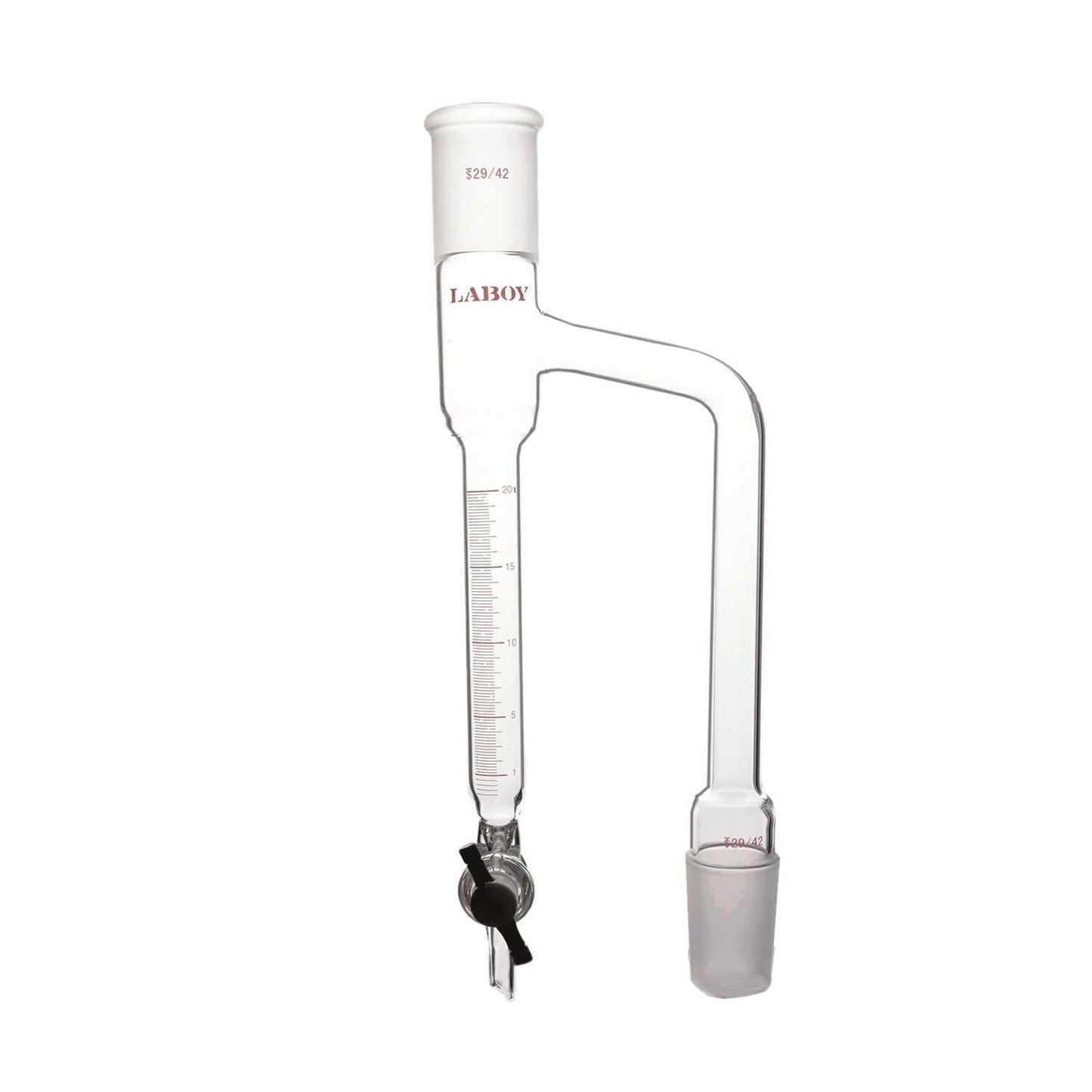 Glass Dean Stark Distillation Receiver Graduated With PTFE Stopcock - Scienmart