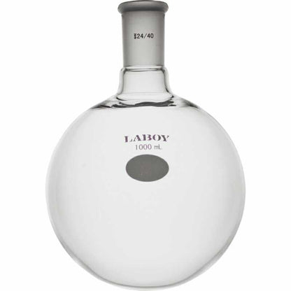 Glass Round Bottom Boiling Flask Single Neck With Standard Taper Joint - Scienmart