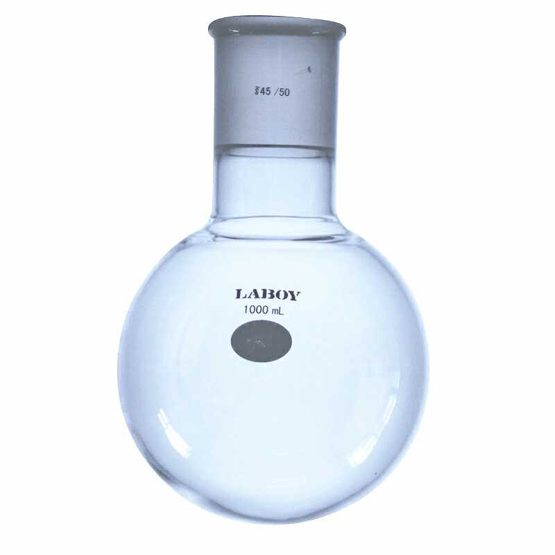 Glass Round Bottom Boiling Flask Single Neck With Standard Taper Joint - Scienmart