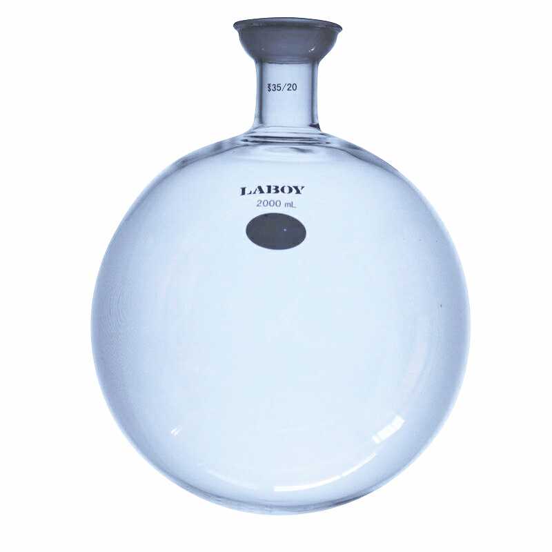 Glass Round Bottom Boiling Flask Single Neck With Spherical Joint - Scienmart