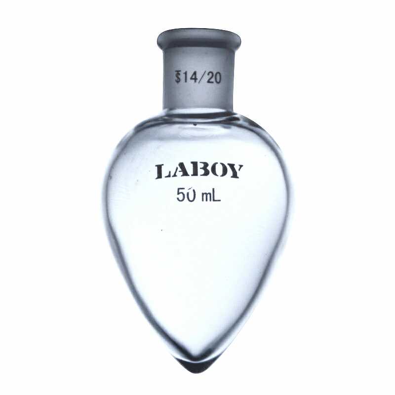 Glass Pear Shaped Heavy Wall Flask with Standard Taper Joint - Scienmart