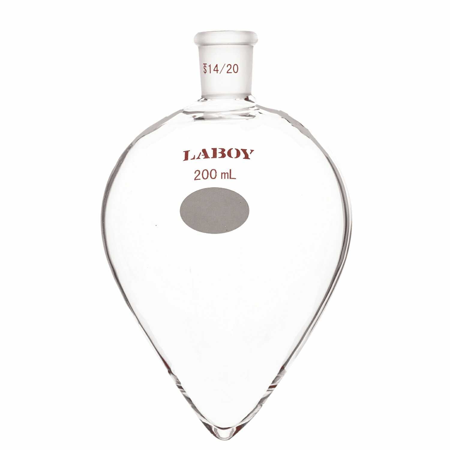 Glass Pear Shaped Heavy Wall Flask with Standard Taper Joint - Scienmart