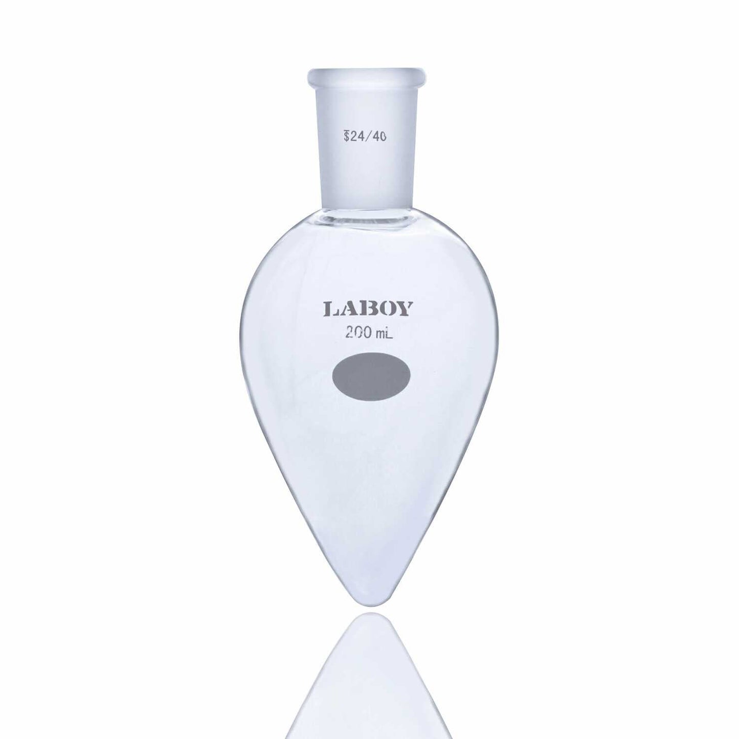 Glass Pear Shaped Heavy Wall Flask with Standard Taper Joint - Scienmart